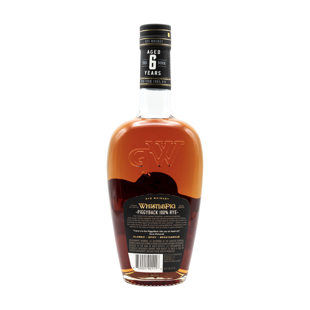 PIGGYBACK 6 YEAR OLD RYE WHISKEY